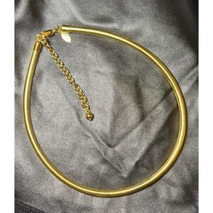 New Vintage Joan Rivers Triple‎ Gold Plated Omega Necklace MJ1